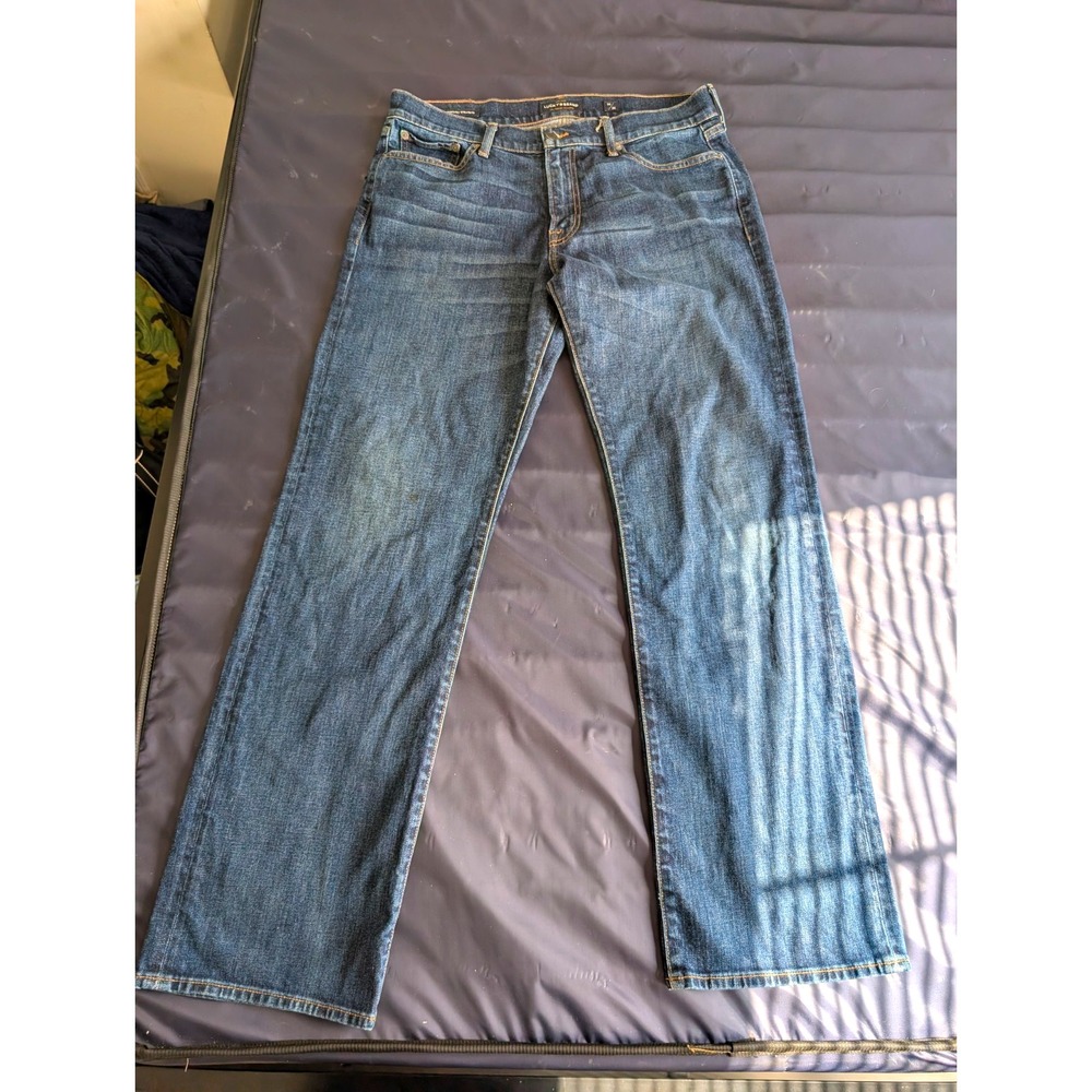 Lucky Brand 361 Mens Vintage Straight Fit Medium Wash Blue Denim Jeans 34x32